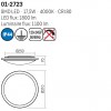 Ceiling lamp Smarter Fizz, metal, white, LED, 17,5W, 1100 lumens, neutral white 4000K, D.31 cm, IP44