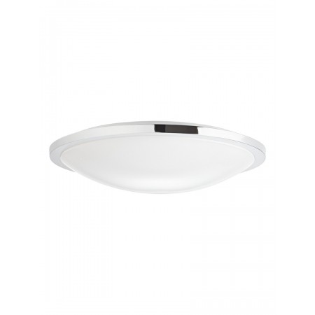 Ceiling lamp Smarter Fizz, metal, white, LED, 35W, 2400 lumens, neutral white 4000K, D.41 cm, IP44
