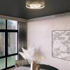 Ceiling lamp Smarter Intersia, metal, sand white, dimmable, remote control, LED CCT, 38W, 2715 lumens, 3000K/6000K, L.48 cm