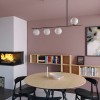 Suspension Smarter Essential, metal, opal glass, matt gold/matt black, 4XE14, L.120 cm