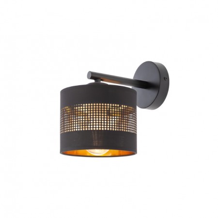 Wall lamp Smarter Flint, metal, matt black, 1XE27, H.20 cm