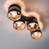 Ceiling lamp Smarter Flint, metal, matt black, 4XE27, L.57 cm