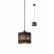 Suspension Smarter Flint, metal, matt black, 1XE27, D.15 cm