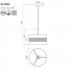 Suspension Smarter Flint, metal, matt black, 1XE27, D.40 cm