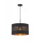 Suspension Smarter Flint, metal, matt black, 1XE27, D.40 cm