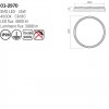 Ceiling lamp Smarter Caster, metal, black/matte gold, LED, 45W, 3088 lumens, neutral white 4000K, D.49 cm