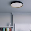 Ceiling lamp Smarter Caster, metal, black/matte gold, LED, 45W, 3088 lumens, neutral white 4000K, D.49 cm