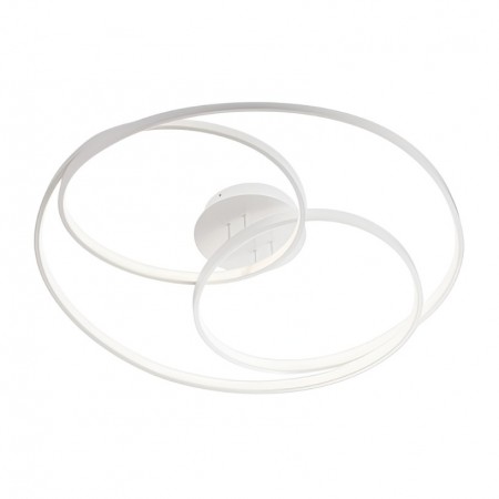 Ceiling lamp Smarter Centrix, metal, sand white, LED, 92W, 4918 lumens, warm white 3000K, D.80 cm