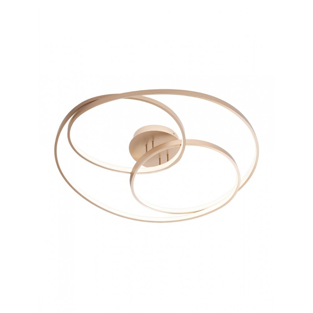 Ceiling lamp Smarter Centrix, metal, matt bronze, LED, 92W, 5041 lumens, neutral white 4000K, D.80 cm