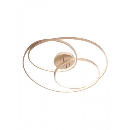 Ceiling lamp Smarter Centrix, metal, matt bronze, LED, 92W, 5041 lumens, neutral white 4000K, D.80 cm