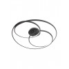 Ceiling lamp Smarter Centrix, metal, sand black, LED, 92W, 4130 lumens, warm white 3000K, D.80 cm