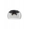 Ceiling lamp Smarter Croma, metal, smoke glass, sand black, 3XE27, D.40 cm