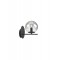 Wall lamp Smarter Boldy, metal, smoke glass, sand black, 1XE14, H.21 cm