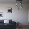 Ceiling lamp Smarter Boldy, metal, smoke glass, sand black, 5XE14, L.41 cm
