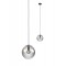 Suspension Smarter Boldy, metal, smoke glass, sand black, 1XE14, D.20 cm
