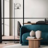 Floor lamp Smarter Boldy, metal, smoke glass, sand black, 1XE14, H.150 cm