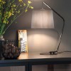 Table lamp Smarter Kermit, metal, sand black, textile grey, 1XE27, H.55 cm