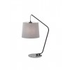Table lamp Smarter Kermit, metal, sand black, textile grey, 1XE27, H.55 cm