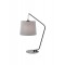 Table lamp Smarter Kermit, metal, sand black, textile grey, 1XE27, H.55 cm
