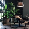 Floor lamp Smarter Kermit, metal, sand black, textile grey, 1XE27, H.180 cm