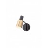 Wall lamp Smarter Aurum, metal, sand black/antique brass, 1XE27, H.19 cm