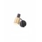 Wall lamp Smarter Aurum, metal, sand black/antique brass, 1XE27, H.19 cm