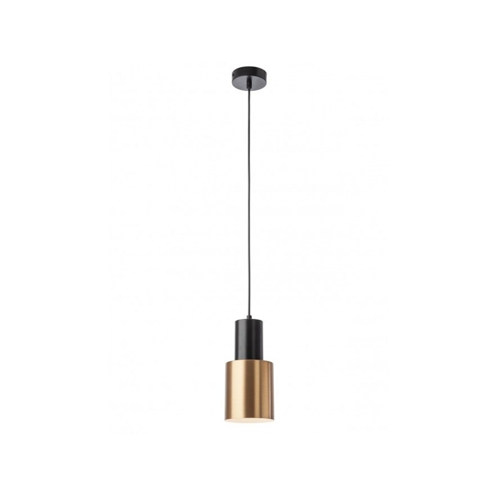 Suspension Smarter Aurum, metal, sand black/antique brass, 1XE27, D.12 cm