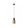 Suspension Smarter Aurum, metal, sand black/antique brass, 1XE27, D.12 cm