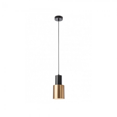 Suspension Smarter Aurum, metal, sand black/antique brass, 1XE27, D.12 cm