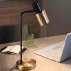 Table lamp Smarter Aurum, metal, sand black/antique brass, 1XE27, H.46 cm