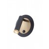 Wall lamp Smarter Closer, metal, sand black/brass, LED, 6W, 378 lumens, warm white 3000K, H.13 cm