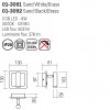 Wall lamp Smarter Closer, metal, sand black/brass, LED, 6W, 378 lumens, warm white 3000K, L.13 cm