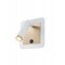 Wall lamp Smarter Closer, metal, sand white/brass, LED, 6W, 378 lumens, warm white 3000K, L.13 cm