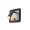 Wall lamp Smarter Closer, metal, sand black/brass, LED, 6W, 378 lumens, warm white 3000K, L.13 cm
