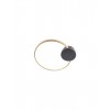 Wall lamp Smarter Atom, metal, sand black/brass, LED, 11W, 884 lumens, warm white 3000K, H.34 cm