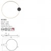 Ceiling lamp Smarter Atom, metal, sand black/brass, LED, 20W, 1641 lumens, warm white 3000K, D.60 cm