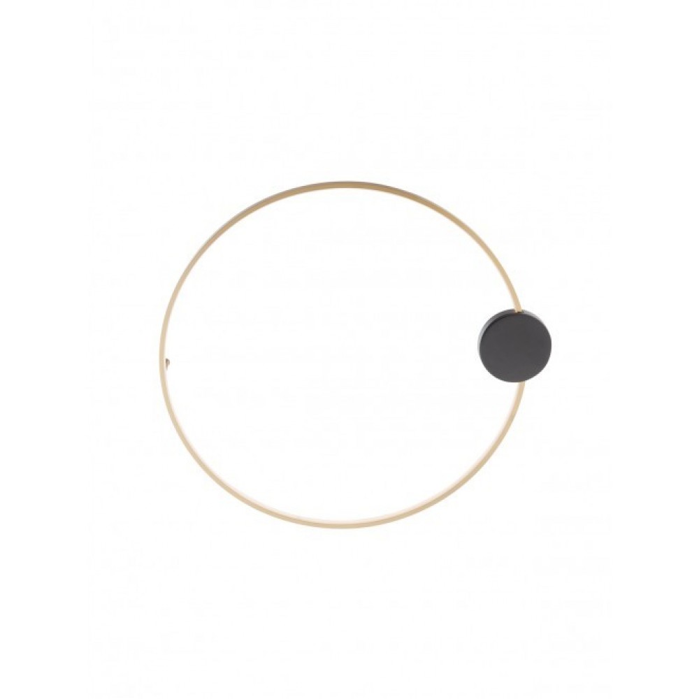 Ceiling lamp Smarter Atom, metal, sand black/brass, LED, 20W, 1641 lumens, warm white 3000K, D.60 cm