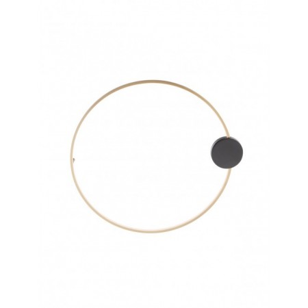 Ceiling lamp Smarter Atom, metal, sand black/brass, LED, 20W, 1641 lumens, warm white 3000K, D.60 cm