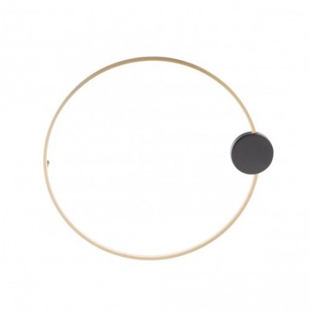 Ceiling lamp Smarter Atom, metal, sand black/brass, LED, 20W, 1641 lumens, warm white 3000K, D.60 cm