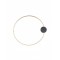 Ceiling lamp Smarter Atom, metal, sand black/brass, LED, 20W, 1641 lumens, warm white 3000K, D.60 cm