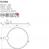 Ceiling lamp Smarter Atom, metal, sand black/brass, LED, 23W, 1858 lumens, warm white 3000K, D.80 cm