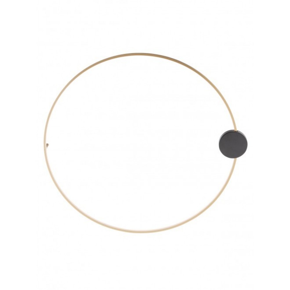 Ceiling lamp Smarter Atom, metal, sand black/brass, LED, 23W, 1858 lumens, warm white 3000K, D.80 cm