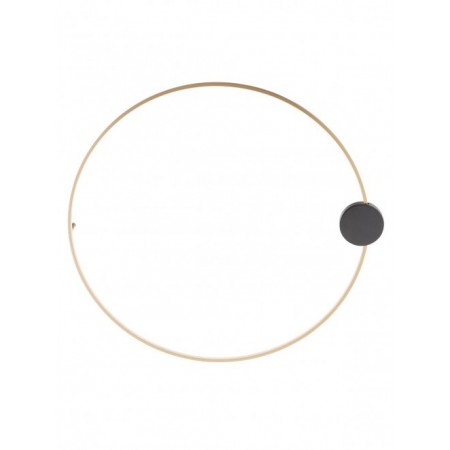 Ceiling lamp Smarter Atom, metal, sand black/brass, LED, 23W, 1858 lumens, warm white 3000K, D.80 cm