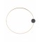 Ceiling lamp Smarter Atom, metal, sand black/brass, LED, 23W, 1858 lumens, warm white 3000K, D.80 cm