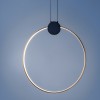 Suspension Smarter Atom, metal, sand black/brass, LED, 20W, 1641 lumens, warm white 3000K, D.60 cm