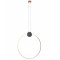Suspension Smarter Atom, metal, sand black/brass, LED, 20W, 1641 lumens, warm white 3000K, D.60 cm