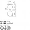 Ceiling lamp Smarter Haiku, metal, opal glass, sand black, 1XE14, D.18 cm