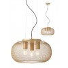 Suspension Smarter Croket, metal, matt gold, 3XE27, D.40 cm