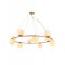 Suspension Smarter Bowling, metal, opal white glass, matt gold, 10XE14, D.108 cm