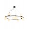 Suspension Smarter Bowling, metal, opal white glass, sand black, 10XE14, D.108 cm